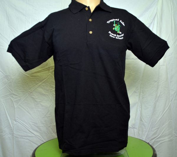 Tropical Isle® Short Sleeve Black Polo Shirt