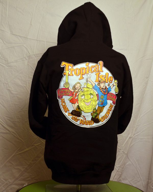 Tropical Isle® Black Zipper Sweat Shirt