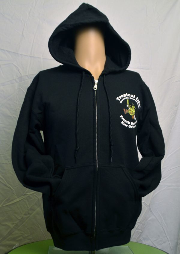 Tropical Isle® Black Zipper Sweat Shirt