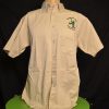 Tropical Isle® Full Embroidered Logo Men's Khaki Twill Shirt